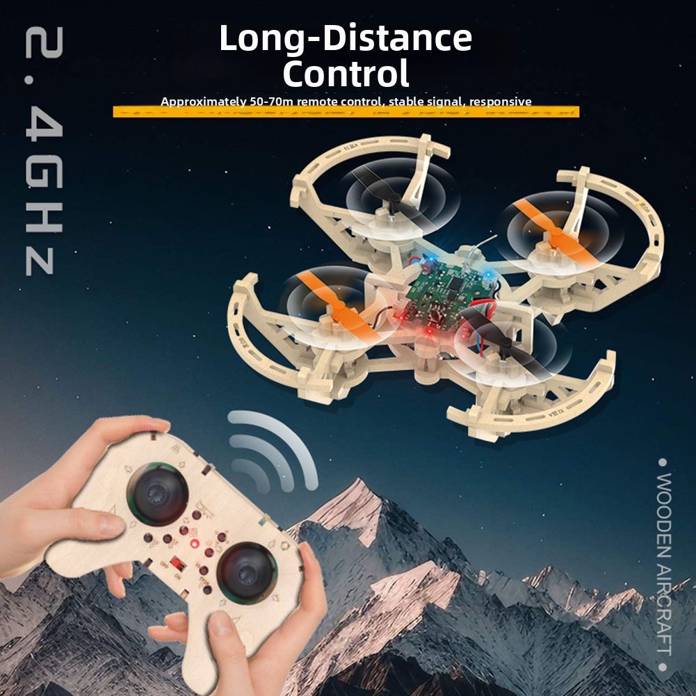 Drone Kit Octocopter - طائرة بدون طيار خشبية للتحكم عن