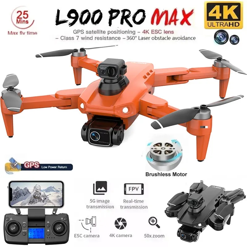 L900 Pro MAX GPS Drone 4K Prof - مراجعة Drone Kit Professional وسعره