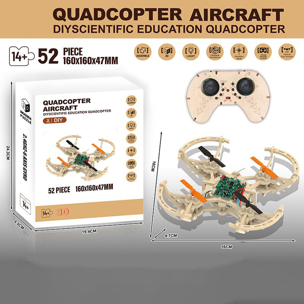 طائرة بدون طيار خشبية للتحكم ع - مراجعة Drone Kit Octocopter وسعره